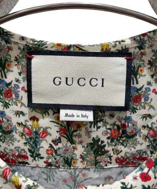 GUCCI（グッチ）GUCCI (グッチ) フローラプリントワンピース アイボリー サイズ:42の古着・服飾アイテム