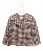 GUCCIグッチ）の古着「ハンドトゥースジャケット/674323 ZAHXM」｜ピンク