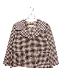 GUCCI（グッチ）の古着「ハンドトゥースジャケット/674323 ZAHXM」｜ピンク