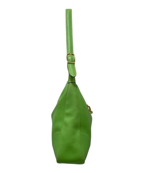 HERMES（エルメス）HERMES (エルメス) トリム31/トゴ/アップルグリーン/ゴールド金具/□AF刻印:2009年製 アップルグリーン サイズ:31の古着・服飾アイテム