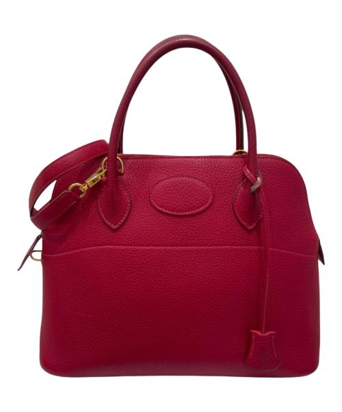 HERMES（エルメス）HERMES (エルメス) Bolide 31/ボリード 31/トリヨンクレマンス/レッド系/ゴールド金具/□H刻印:2004年製 レッド系 サイズ:31の古着・服飾アイテム
