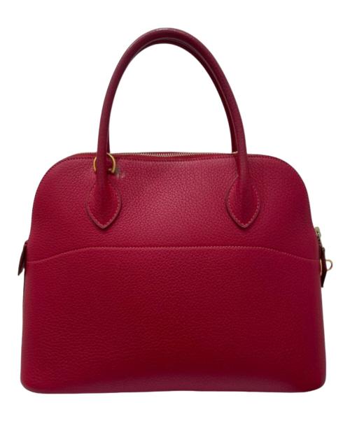 HERMES（エルメス）HERMES (エルメス) Bolide 31/ボリード 31/トリヨンクレマンス/レッド系/ゴールド金具/□H刻印:2004年製 レッド系 サイズ:31の古着・服飾アイテム