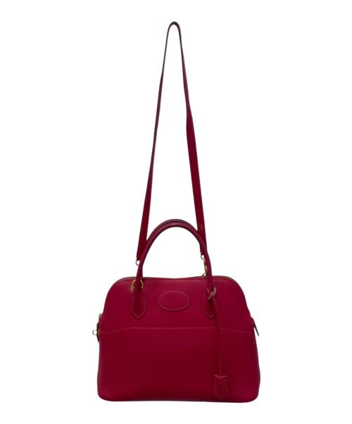 HERMES（エルメス）HERMES (エルメス) Bolide 31/ボリード 31/トリヨンクレマンス/レッド系/ゴールド金具/□H刻印:2004年製 レッド系 サイズ:31の古着・服飾アイテム