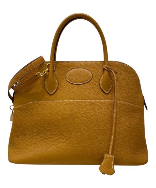 HERMES（エルメス）HERMES (エルメス) Bolide 31/ボリード 31/アルデンヌ/ゴールド系（オレンジ系）/ゴールド金具/〇WC刻印:1993年製 オレンジ系 サイズ:35の古着・服飾アイテム