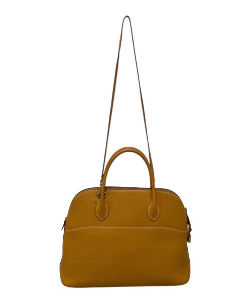 HERMES（エルメス）HERMES (エルメス) Bolide 31/ボリード 31/アルデンヌ/ゴールド系（オレンジ系）/ゴールド金具/〇WC刻印:1993年製 オレンジ系 サイズ:35の古着・服飾アイテム
