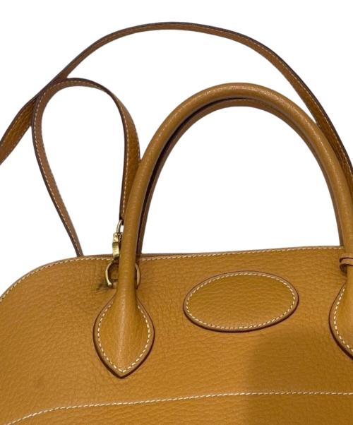 HERMES（エルメス）HERMES (エルメス) Bolide 31/ボリード 31/アルデンヌ/ゴールド系（オレンジ系）/ゴールド金具/〇WC刻印:1993年製 オレンジ系 サイズ:35の古着・服飾アイテム