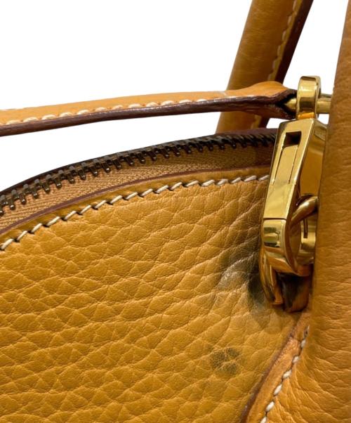 HERMES（エルメス）HERMES (エルメス) Bolide 31/ボリード 31/アルデンヌ/ゴールド系（オレンジ系）/ゴールド金具/〇WC刻印:1993年製 オレンジ系 サイズ:35の古着・服飾アイテム