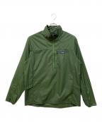 Patagoniaパタゴニア）の古着「フーディニ・スタッシュ・1/2ジップ・プルオーバー」｜グリーン