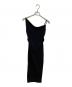 maison celon（メゾンセロン）の古着「asymmetry drape cami dress」｜ブラック