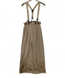Ameri VINTAGE（アメリヴィンテージ）の古着「GRANDPA SUSPENDER PANTS」｜ベージュ