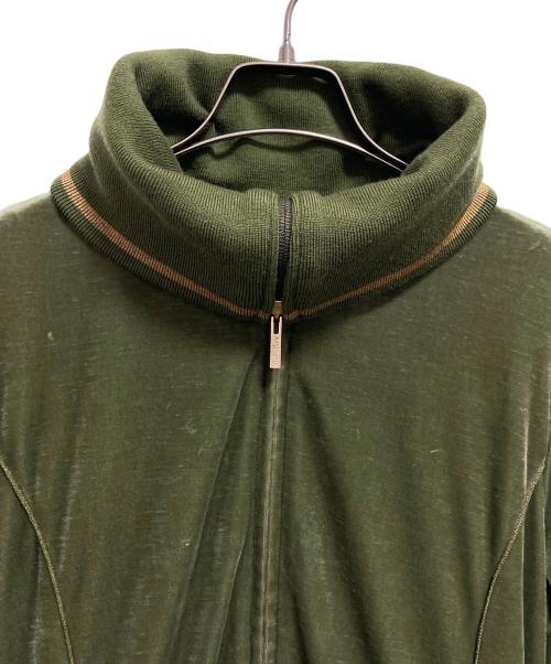 LEONARD SPORT（レオナール スポーツ）LEONARD SPORT (レオナール スポーツ) ネックデザイン ベロアジャージ グリーン サイズ:40の古着・服飾アイテム