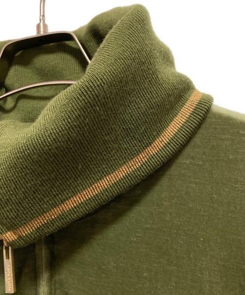 LEONARD SPORT（レオナール スポーツ）LEONARD SPORT (レオナール スポーツ) ネックデザイン ベロアジャージ グリーン サイズ:40の古着・服飾アイテム