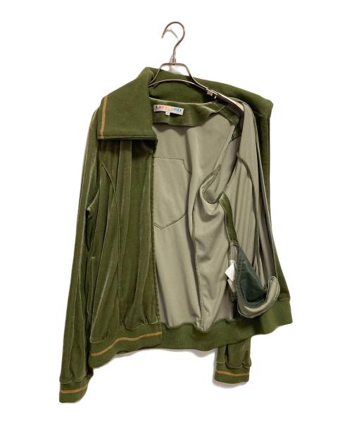LEONARD SPORT（レオナール スポーツ）LEONARD SPORT (レオナール スポーツ) ネックデザイン ベロアジャージ グリーン サイズ:40の古着・服飾アイテム