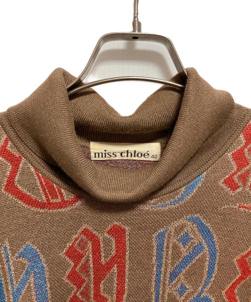 miss chloe（ミスクロエ）miss chloe (ミスクロエ) アンサンブルカーディガン ブラウン サイズ:40の古着・服飾アイテム