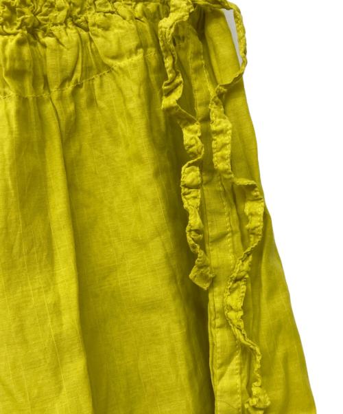 me ISSEY MIYAKE（ミーイッセイ ミヤケ）me ISSEY MIYAKE (ミーイッセイ ミヤケ) カリフラワー切替パンツ イエロー サイズ:Freeの古着・服飾アイテム