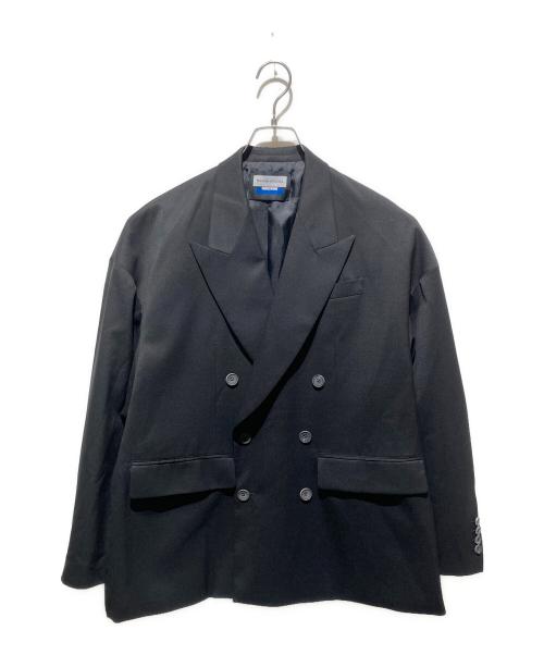 MAISON SPECIAL（メゾンスペシャル）MAISON SPECIAL (メゾンスペシャル) Wool Mix Smooth Prime-Over Peaked Lapel Double Tailored Jacket ブラックの古着・服飾アイテム