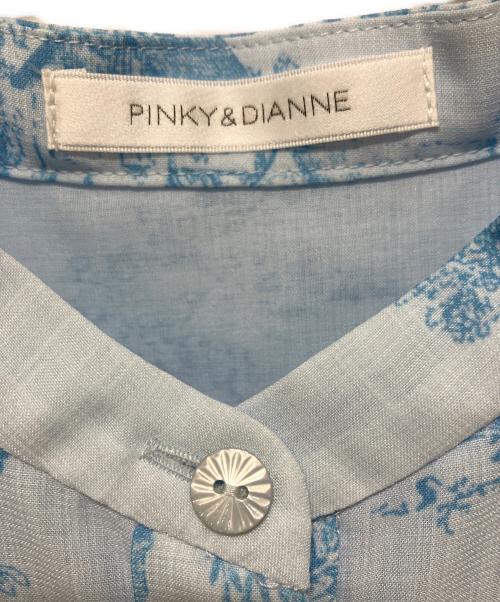 Pinky & Dianne（ピンキーアンドダイアン）Pinky & Dianne (ピンキーアンドダイアン) ワルドジュイプリントワンピース ブルー サイズ:SIZE 38の古着・服飾アイテム