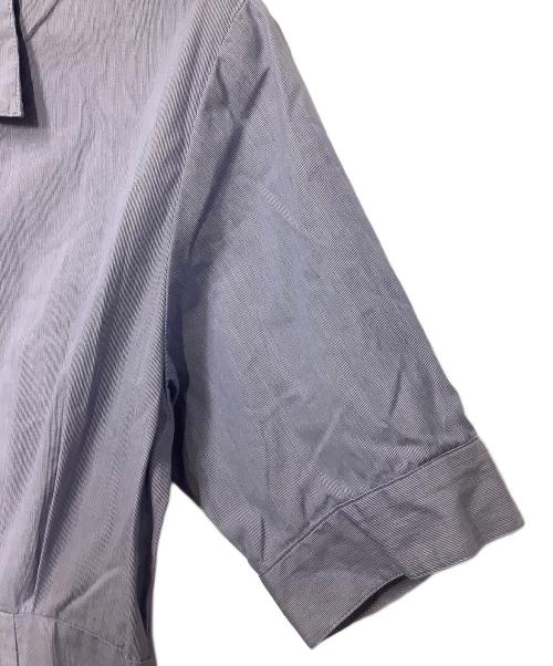 ROPE（ロペ）ROPE (ロペ) シルキーブロードウエストタックシャツワンピース ブルー サイズ:36の古着・服飾アイテム