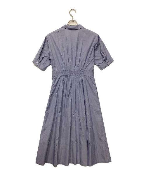 ROPE（ロペ）ROPE (ロペ) シルキーブロードウエストタックシャツワンピース ブルー サイズ:36の古着・服飾アイテム