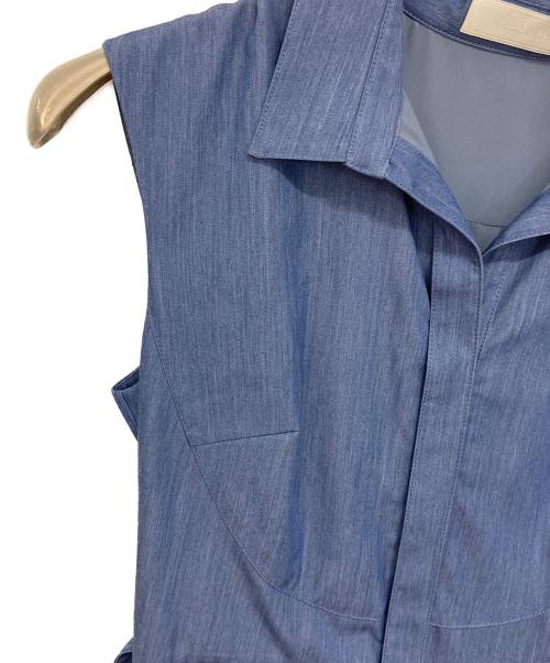 CELFORD（セルフォード）CELFORD (セルフォード) エンブプリーツワンピース インディゴ サイズ:38の古着・服飾アイテム