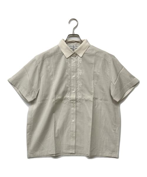 Christian Dior Sports（クリスチャン ディオールスポーツ）Christian Dior Sports (クリスチャン ディオールスポーツ) フロント刺繍シャツ アイボリー サイズ:Ｌの古着・服飾アイテム