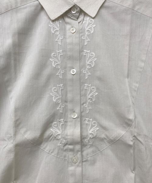 Christian Dior Sports（クリスチャン ディオールスポーツ）Christian Dior Sports (クリスチャン ディオールスポーツ) フロント刺繍シャツ アイボリー サイズ:Ｌの古着・服飾アイテム