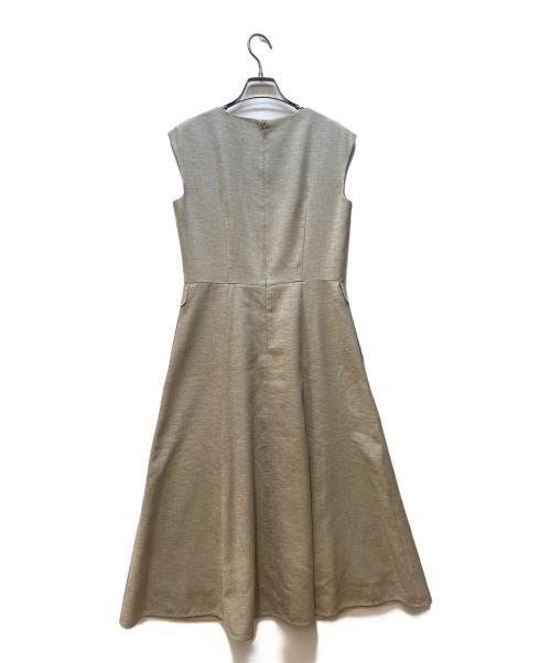 ANAYI（アナイ）ANAYI (アナイ) ノースリーブワンピース ベージュ サイズ:38の古着・服飾アイテム