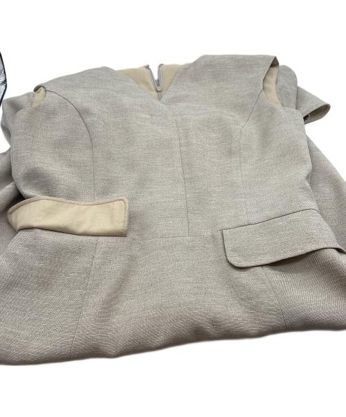 ANAYI（アナイ）ANAYI (アナイ) ノースリーブワンピース ベージュ サイズ:38の古着・服飾アイテム