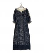ANDRESDアンドレスド）の古着「round cut dress(ラウンド カット ドレス)」｜グレー