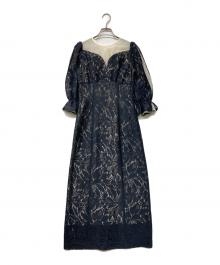 ANDRESD（アンドレスド）の古着「round cut dress(ラウンド カット ドレス)」｜グレー