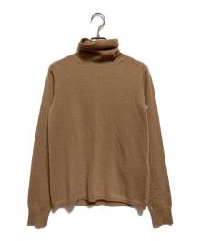 Max Mara Studio（マックスマーラ ストゥディオ）の古着「カシミヤ混タートルネックニット」｜ベージュ
