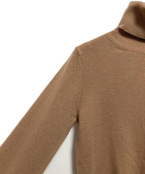 Max Mara Studio（マックスマーラ ストゥディオ）MAX MARA STUDIO (マックスマーラ ストゥディオ) カシミヤ混タートルネックニット ベージュ サイズ:XSの古着・服飾アイテム