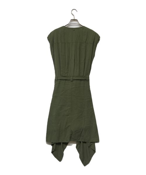 DIESEL（ディーゼル）DIESEL (ディーゼル) ノースリーブカットオフワンピース カーキ サイズ:Ｓの古着・服飾アイテム