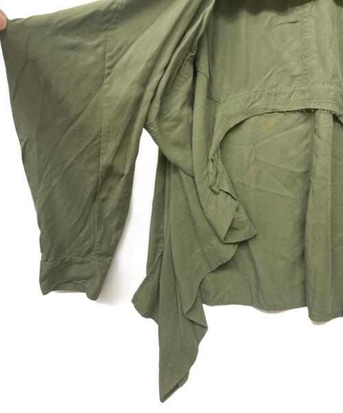 DIESEL（ディーゼル）DIESEL (ディーゼル) ノースリーブカットオフワンピース カーキ サイズ:Ｓの古着・服飾アイテム
