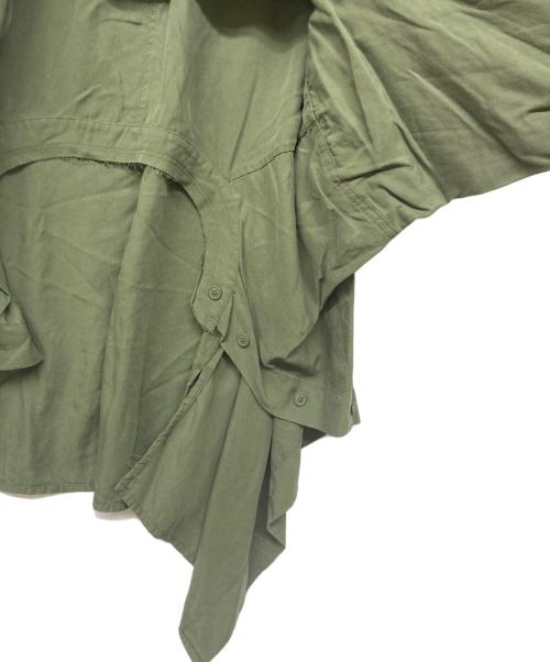 DIESEL（ディーゼル）DIESEL (ディーゼル) ノースリーブカットオフワンピース カーキ サイズ:Ｓの古着・服飾アイテム