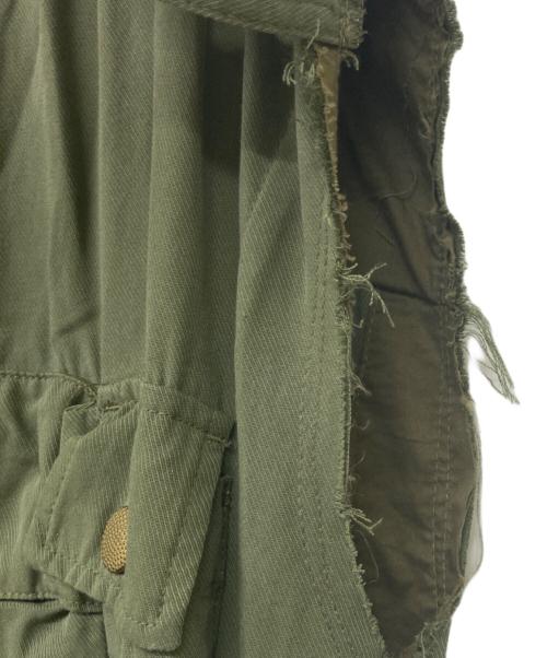 DIESEL（ディーゼル）DIESEL (ディーゼル) ノースリーブカットオフワンピース カーキ サイズ:Ｓの古着・服飾アイテム
