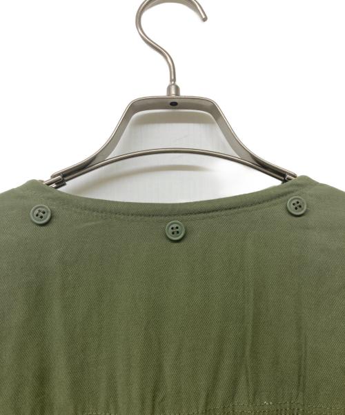 DIESEL（ディーゼル）DIESEL (ディーゼル) ノースリーブカットオフワンピース カーキ サイズ:Ｓの古着・服飾アイテム