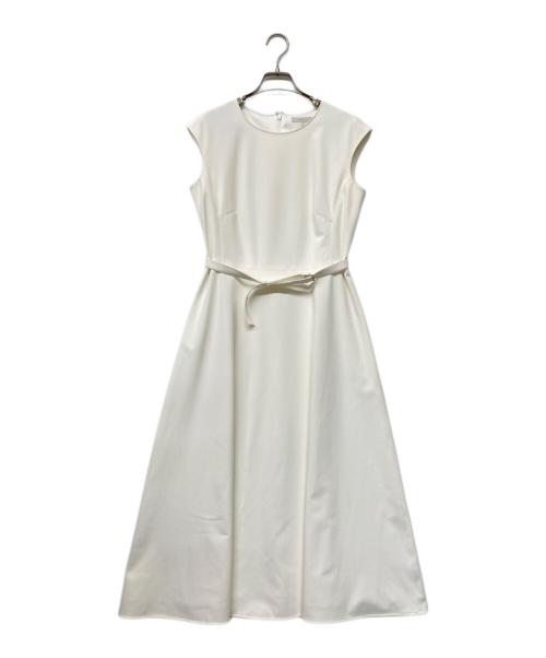 EPOCA（エポカ）EPOCA (エポカ) クリーンストレッチ フレアドレス ホワイト サイズ:size42 未使用品の古着・服飾アイテム