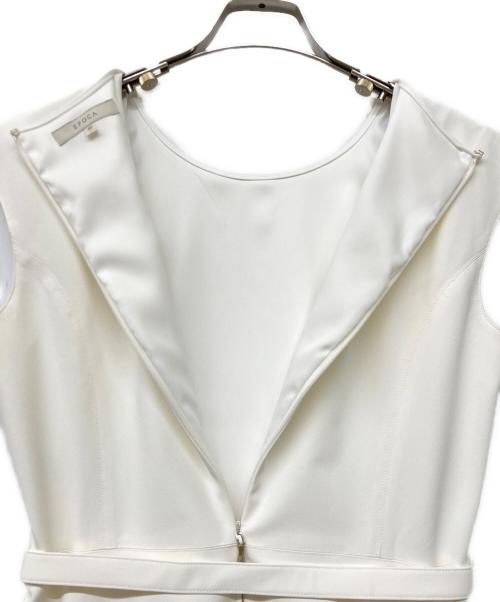 EPOCA（エポカ）EPOCA (エポカ) クリーンストレッチ フレアドレス ホワイト サイズ:size42 未使用品の古着・服飾アイテム