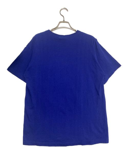 stussy（ステューシー）stussy (ステューシー) STATIC DON'T START NONE プリントTシャツ ブルー サイズ:Lの古着・服飾アイテム