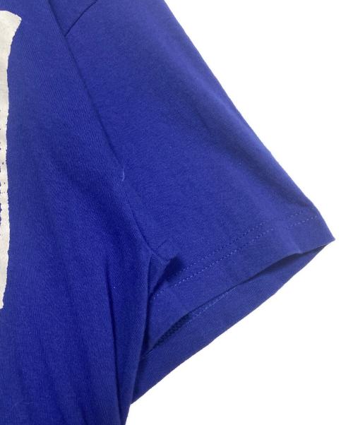 stussy（ステューシー）stussy (ステューシー) STATIC DON'T START NONE プリントTシャツ ブルー サイズ:Lの古着・服飾アイテム