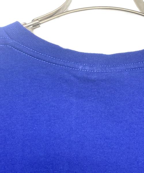 stussy（ステューシー）stussy (ステューシー) STATIC DON'T START NONE プリントTシャツ ブルー サイズ:Lの古着・服飾アイテム