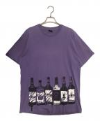 stussyステューシー）の古着「ボトルプリントTシャツ」｜パープル