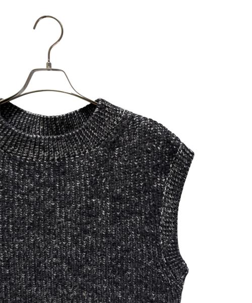 LOUIS VUITTON（ルイ ヴィトン）LOUIS VUITTON (ルイ ヴィトン) フェルトウールニットミニドレスワンピース  ブラック サイズ:Mの古着・服飾アイテム