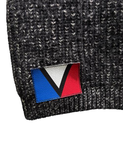 LOUIS VUITTON（ルイ ヴィトン）LOUIS VUITTON (ルイ ヴィトン) フェルトウールニットミニドレスワンピース  ブラック サイズ:Mの古着・服飾アイテム