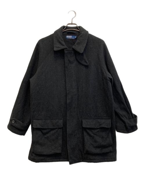 POLO RALPH LAUREN（ポロ・ラルフローレン）POLO RALPH LAUREN (ポロ・ラルフローレン) ウールハンティングコート ブラック サイズ:Mの古着・服飾アイテム