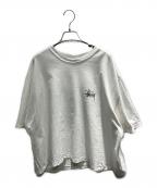 stussyステューシー）の古着「ロゴプリントTシャツ」｜ホワイト