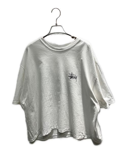 stussy（ステューシー）stussy (ステューシー) ロゴプリントTシャツ ホワイト サイズ:XLの古着・服飾アイテム