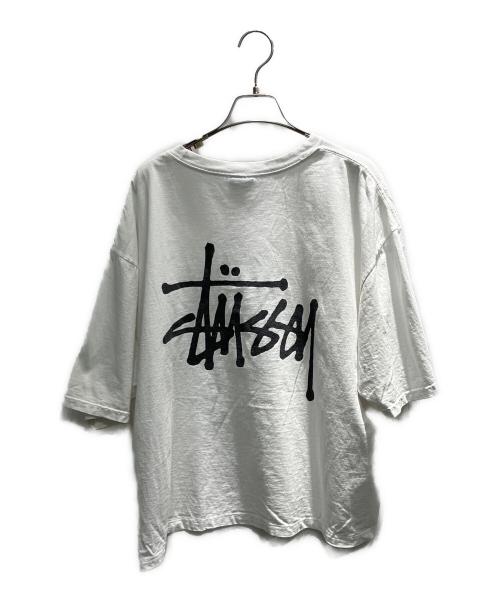 stussy（ステューシー）stussy (ステューシー) ロゴプリントTシャツ ホワイト サイズ:XLの古着・服飾アイテム