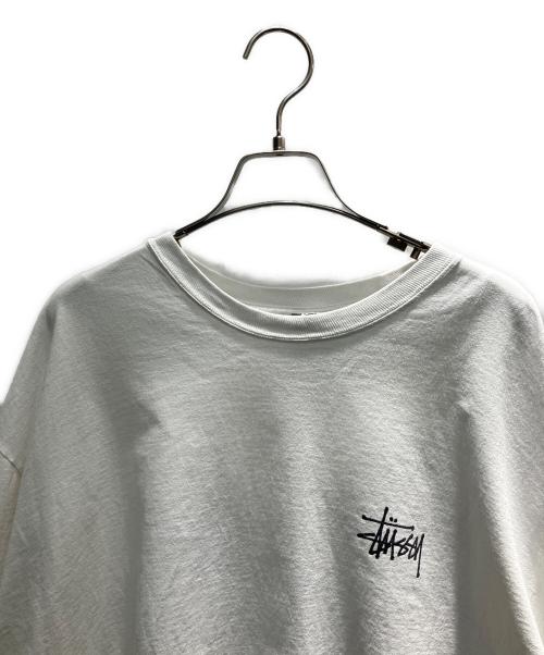 stussy（ステューシー）stussy (ステューシー) ロゴプリントTシャツ ホワイト サイズ:XLの古着・服飾アイテム